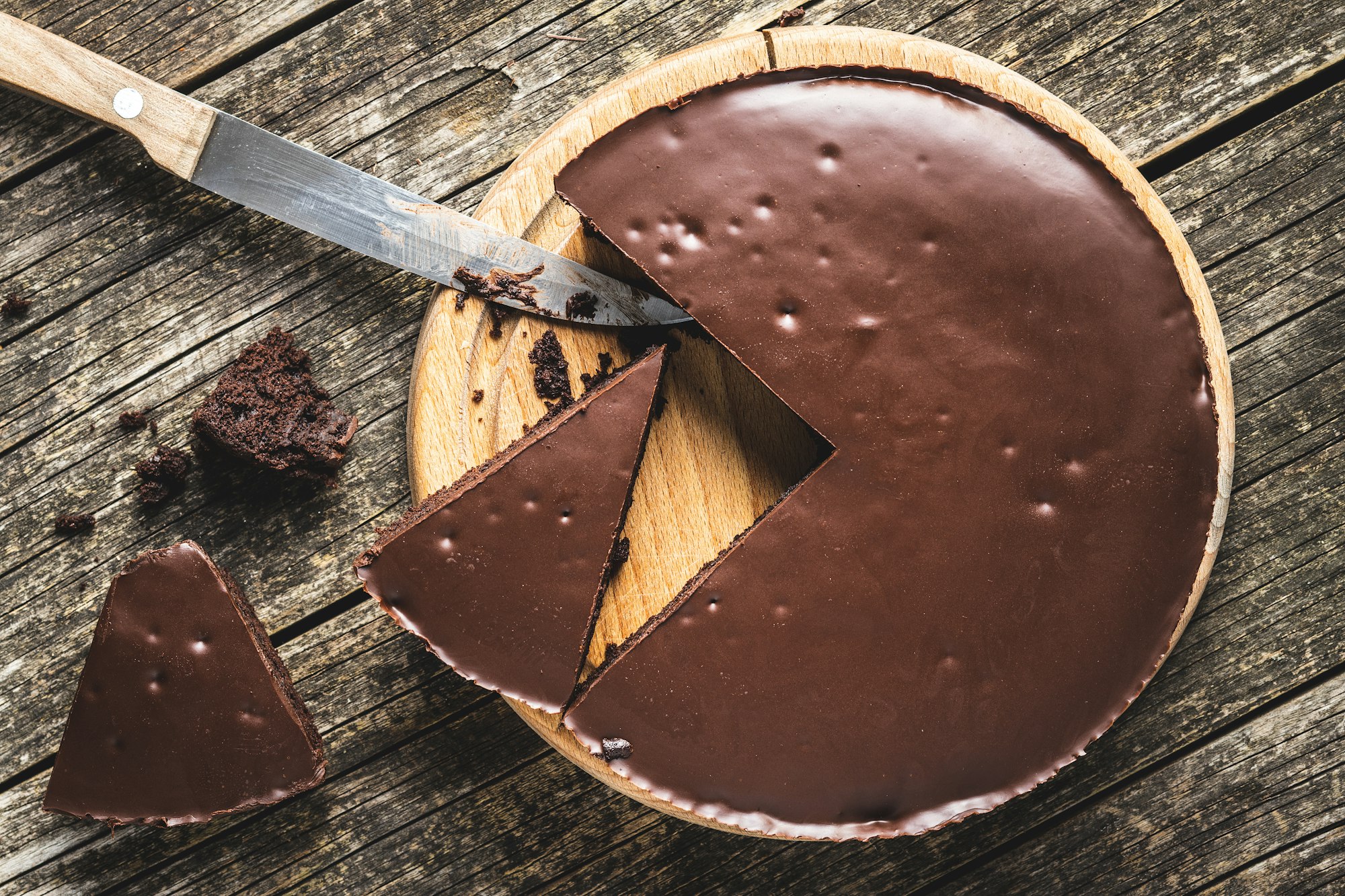 Chocolate brownies cake.